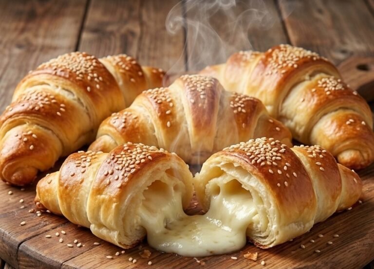 Kiflice sa Sirom Recept | Meke Domaće Kifle sa Sirom i Susamom