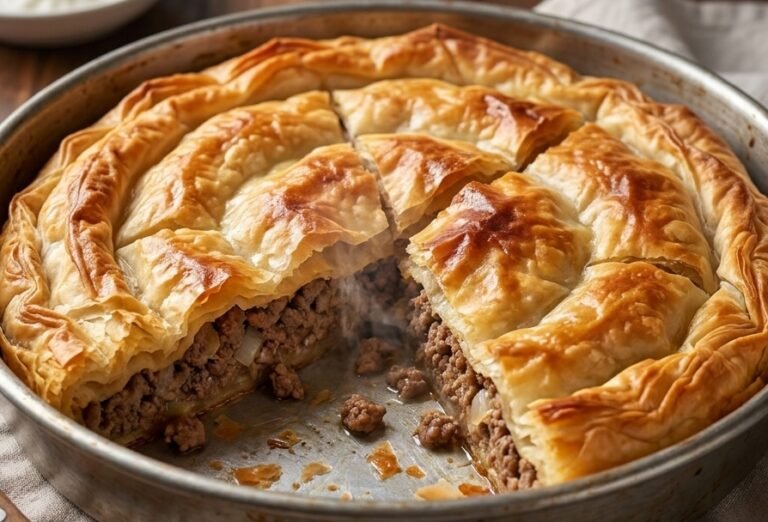 Najlakša Pita sa Mesom Recept | Sočni Domaći Burek sa Korama