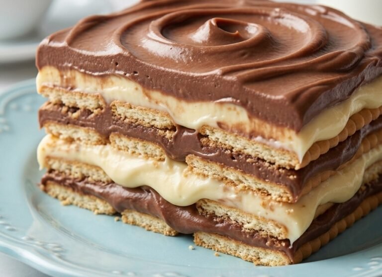 Brzi Kolač bez Pečenja Recept | Kremasti Keks Kolač sa Čokoladom