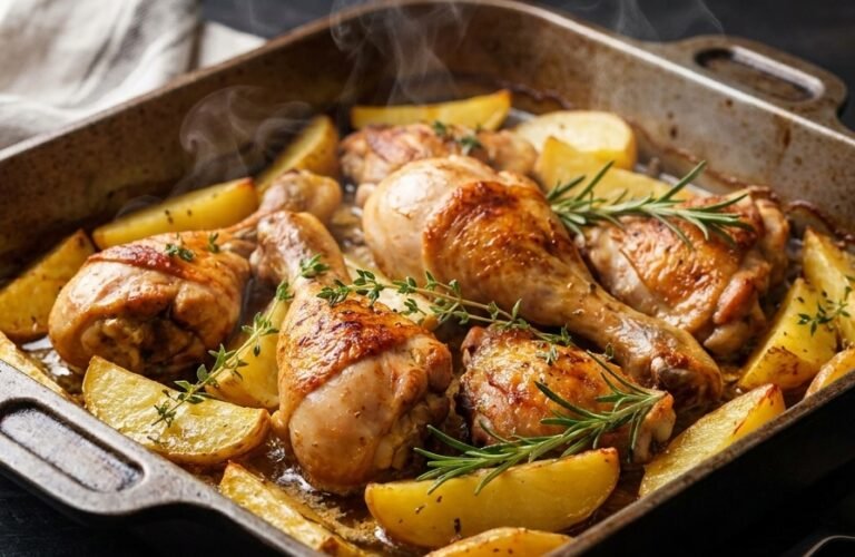 Piletina sa Krompirom iz Rerne Recept | Sve Zajedno Se Peče