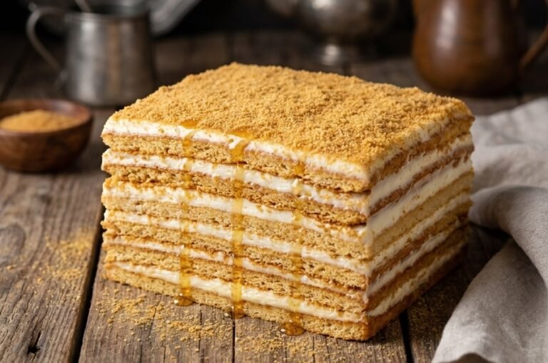 Russian Honey Cake Recept | Ruska Medena Torta (Medovik)