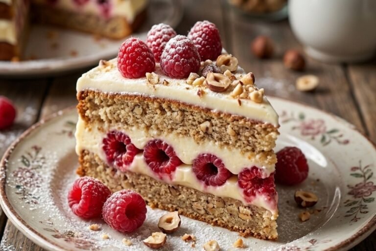 Kolač Maline i Lešnici Recept | Kremasti Kolač sa Belom Čokoladom