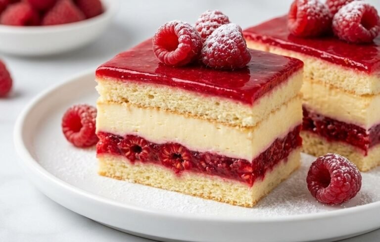 Bečke Kocke s Malinama Recept | Kremasti Voćni Kolač sa Belom Čokoladom