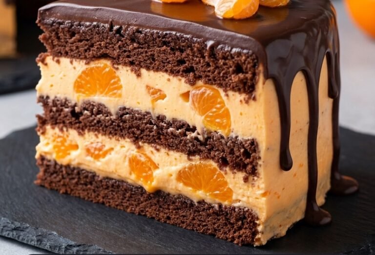 Torta Mandarine Čokolada Recept | Sočna i Osvežavajuća Čokoladna Torta sa Citrusima