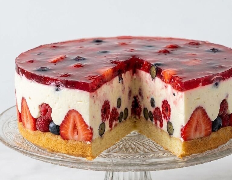 Voćna Jogurt Torta Recept | Osvežavajuća Kremasta Torta sa Piškotama i Svežim Voćem
