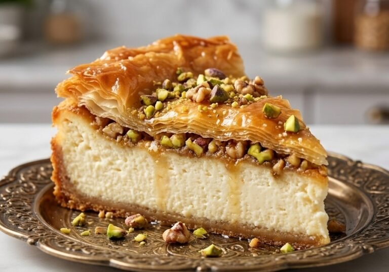 Baklava Cheesecake Recept | Fuzija Kremastog Čizkejka i Hrskave Baklave