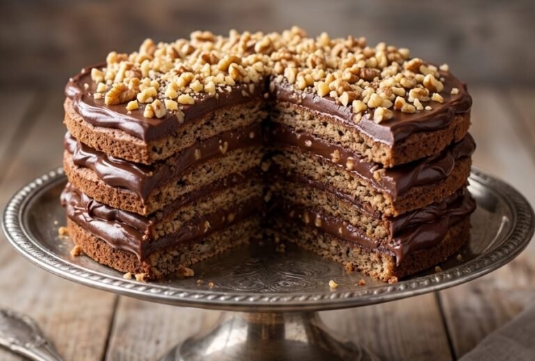 Najbolja Torta od Oraha Recept | Starinska Čokoladna Torta sa Orašastim Korama
