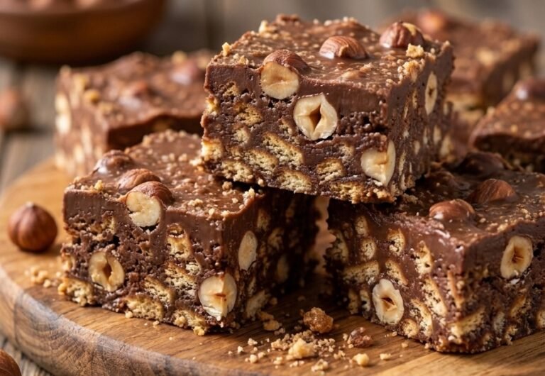 Čoko-Plazma Kocke Recept | Brzi Kolač sa Lešnicima Bez Pečenja