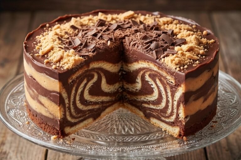 Mramorna Plazma Torta Recept | Kremasti Čokoladni Kolač sa Keksom
