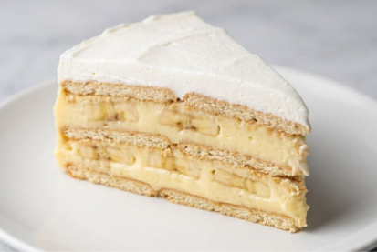 Brza Banana Torta sa Pti Ber Keksom Recept | Kremasta Torta Bez Pečenja