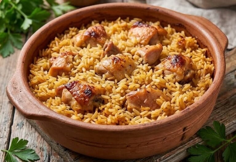 Makedonski Pilav Recept | Sočna Piletina sa Pirinčem iz Rerne