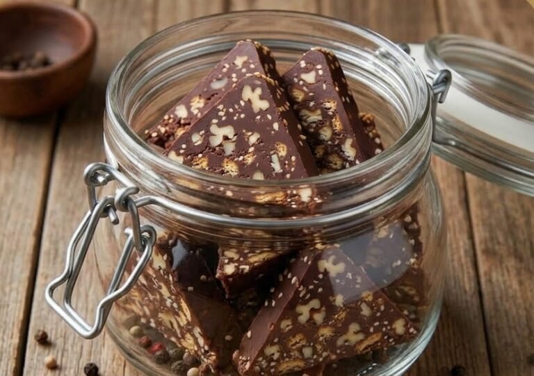 Srpske Toblerone Recept | Domaći Trouglići sa Čokoladom, Keksom i Susamom