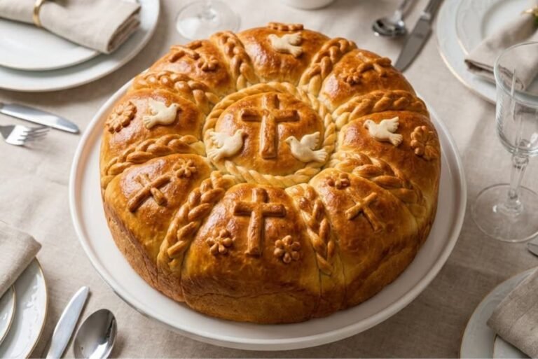 Tradicionalni Slavski Kolač Recept | Svečani Domaći Hleb sa Ukrasima