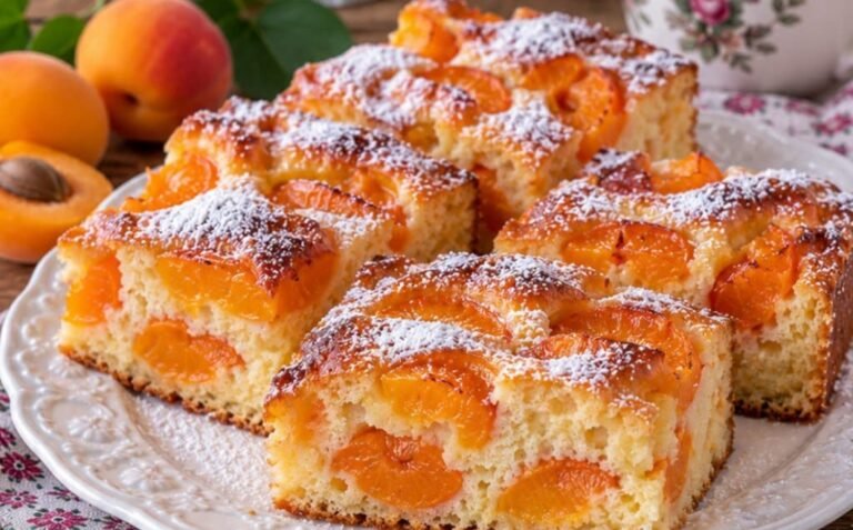 Voćni Kolač sa Kajsijama i Vanilom Recept | Sočan i Mekan Biskvit