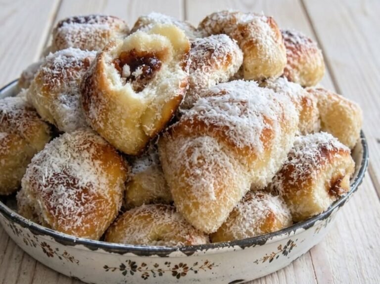 Kokos Kiflice sa Džemom Recept | Meke i Mirisne Domaće Kiflice