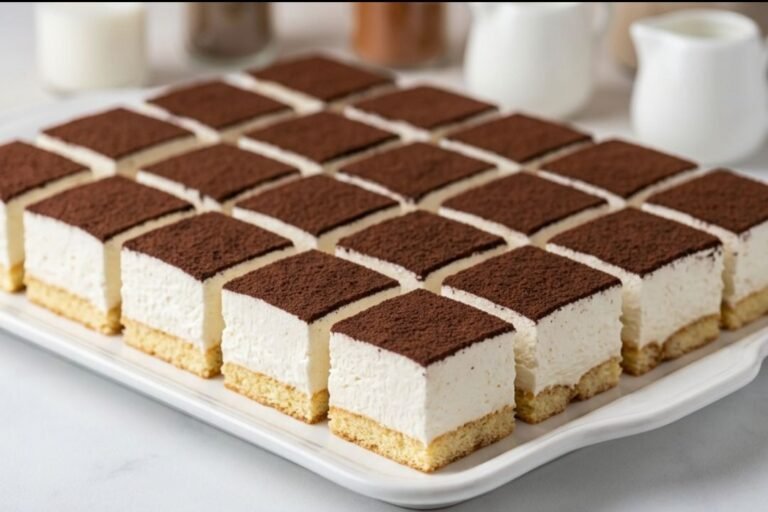 Crno Bele Tiramisu Kocke Recept | Kremasti Kolač Bez Pečenja