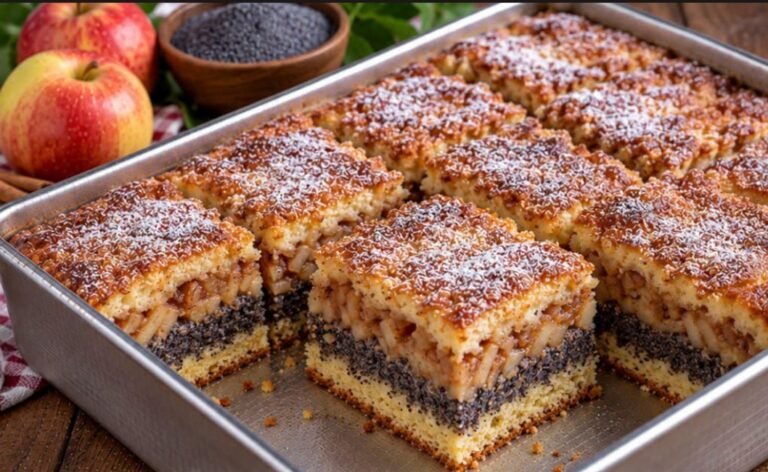 Kolač sa Makom i Jabukama Recept | Sočan i Mirisan Domaći Kolač