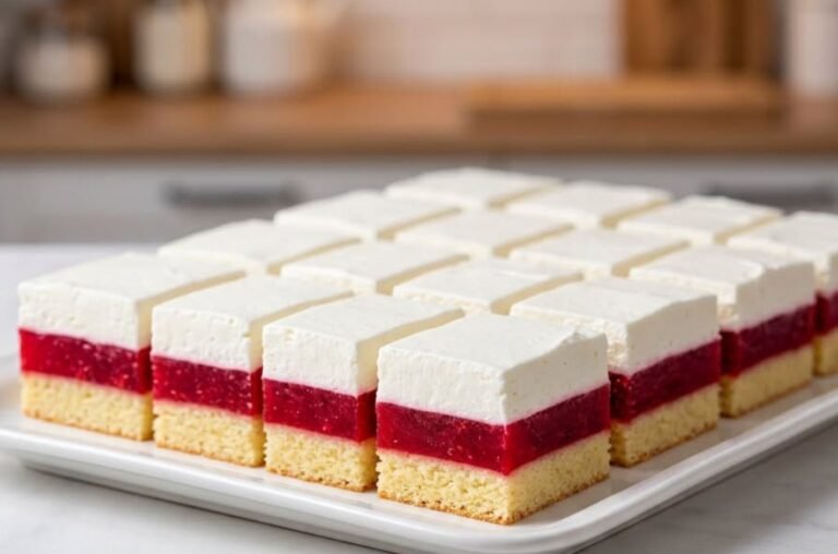 Malina Šnit Kocke Recept | Kremasti i Sočni Voćni Kolač sa Malinama