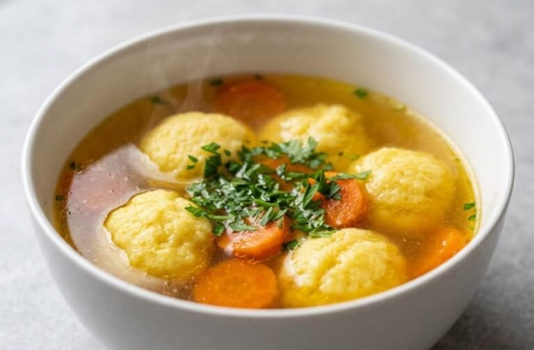 Bistra Juneća Supa sa Griz Knedlama Recept | Domaća Supa