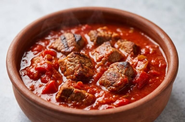 Leskovačka Ljuta Mućkalica Recept | Sočno Meso u Sosu od Paprika
