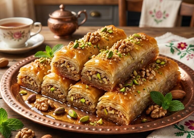Džandar baklava – Tradicionalna, hrskava i sočna rolovana baklava sa orasima