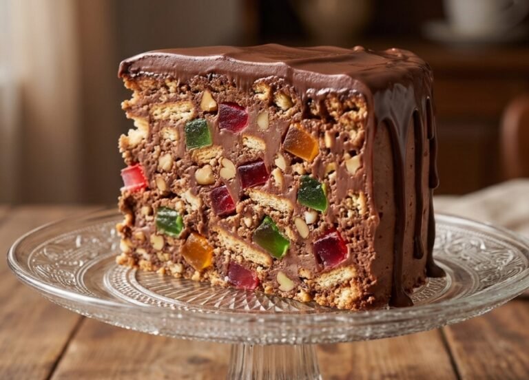Plazma torta sa žele bombonama – Brza, kremasta i šarena nepečena torta
