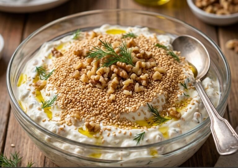 Slavska salata sa susamom – Kremasta, hrskava i aromatična praznična salata