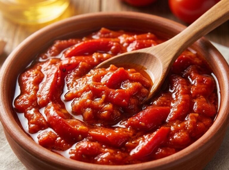 Domaći cepkani ajvar – Tradicionalni, bogat i aromatičan specijalitet od ručno cepkanih pečenih paprika